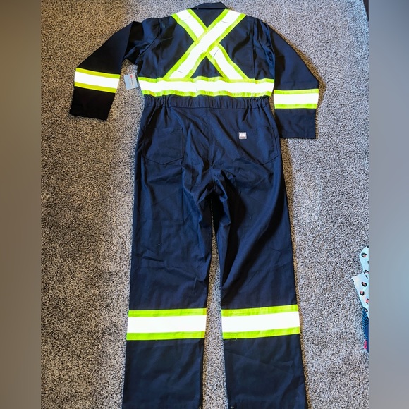 WORK KING Unlined Safety Coveralls Mens XLT - Picture 9 of 10